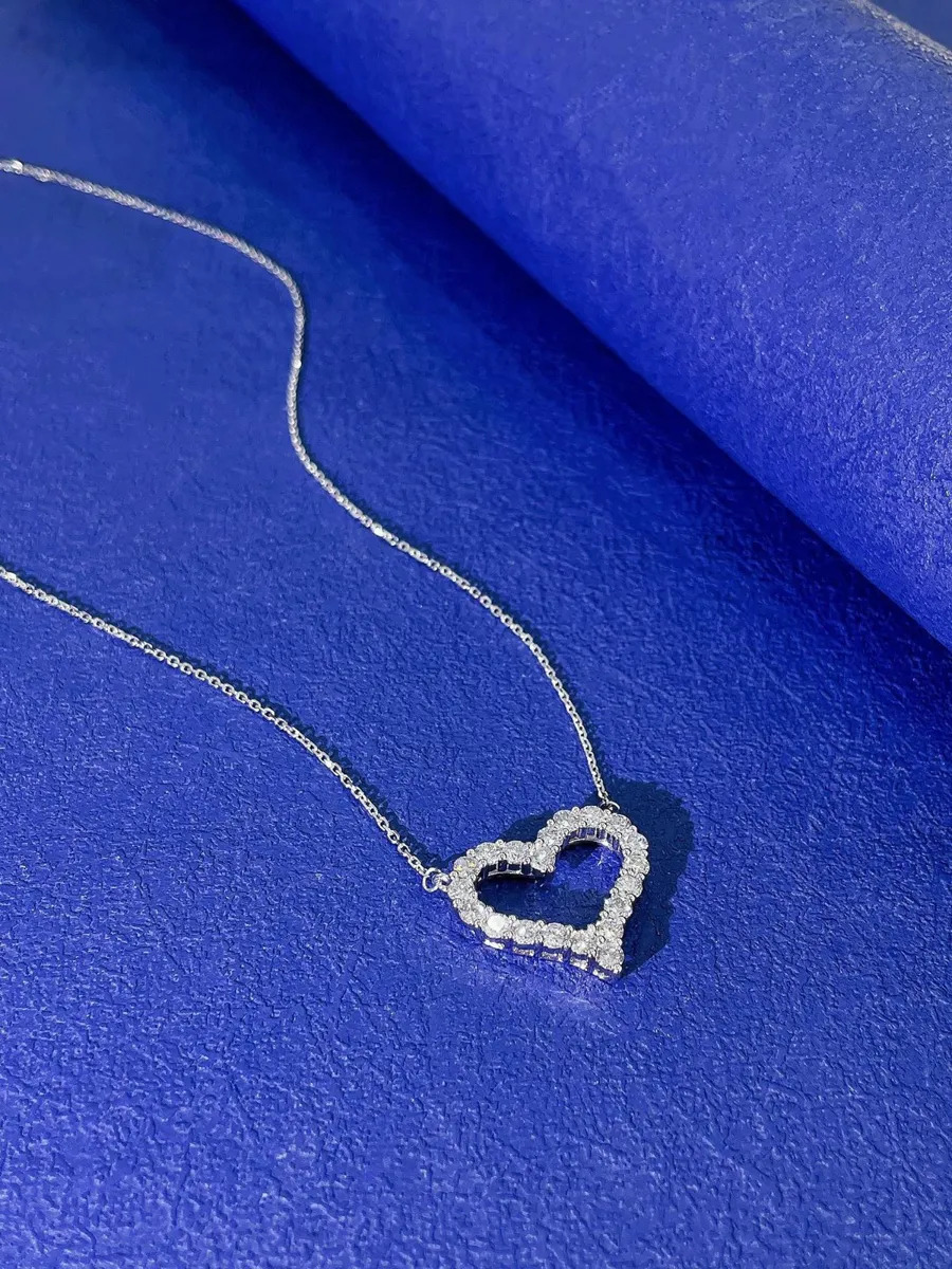 Heart Diamond Necklace view 1