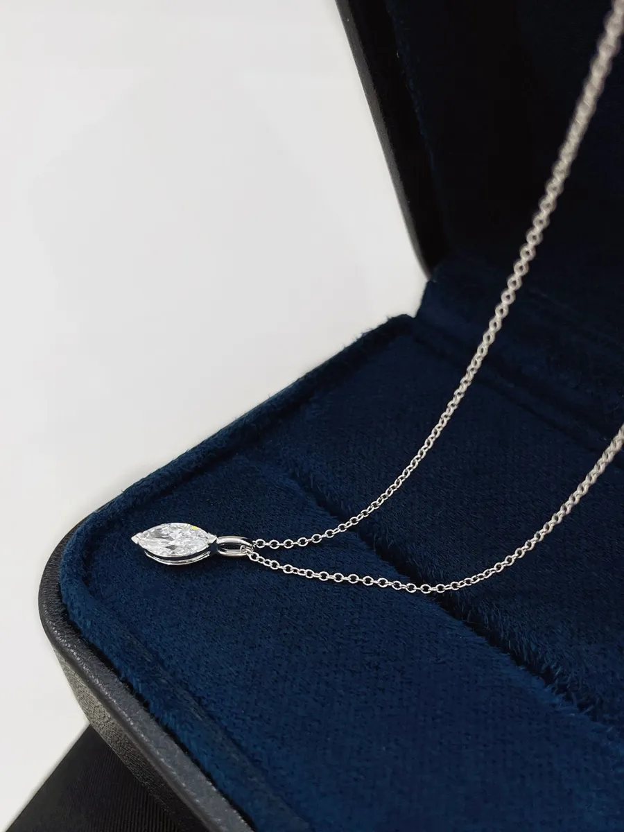 Marquise Solitaire Necklace view 1